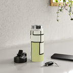 Piet Composition in Retro Avocado Sage Light Green Mid-Century Modern Minimalist Geometric Abstract Water Bottle Gallery Image 4
