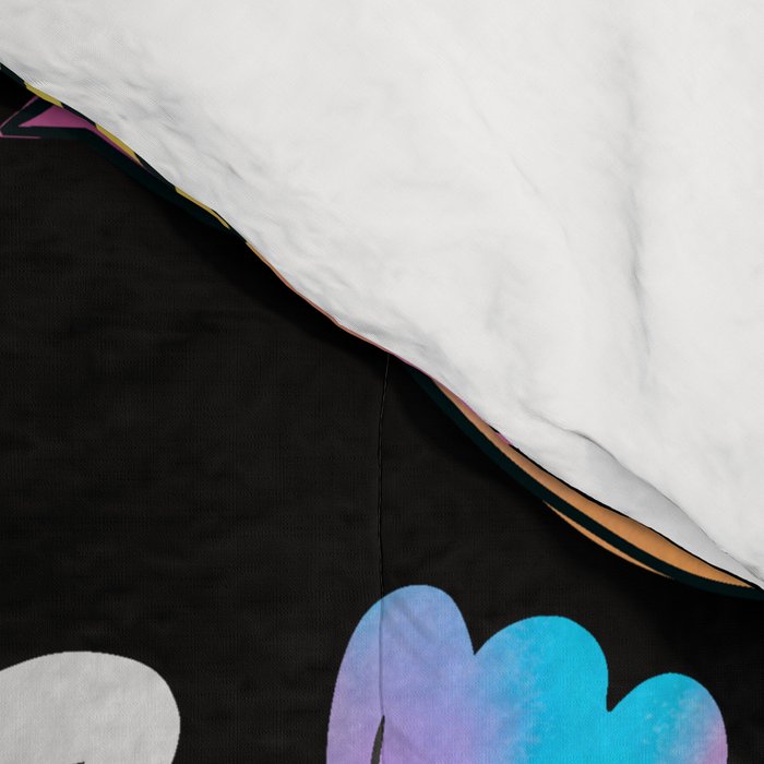 Folk Art Florals black in colors Comforter Gallery Image 4