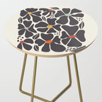 Abstract Black Florals Side Table Gallery Image 2