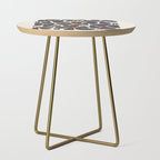 Abstract Black Florals Side Table Gallery Image 1