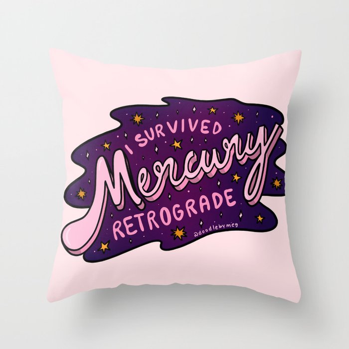 Mercury Retrograde Throw Pillow Gallery Image 6