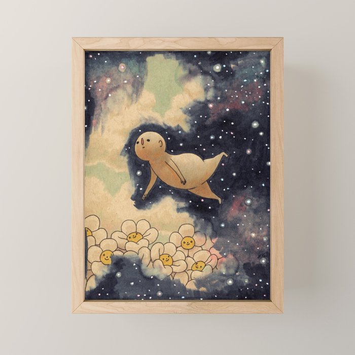 Sky Swimming  Mini Art Print Gallery Image 1