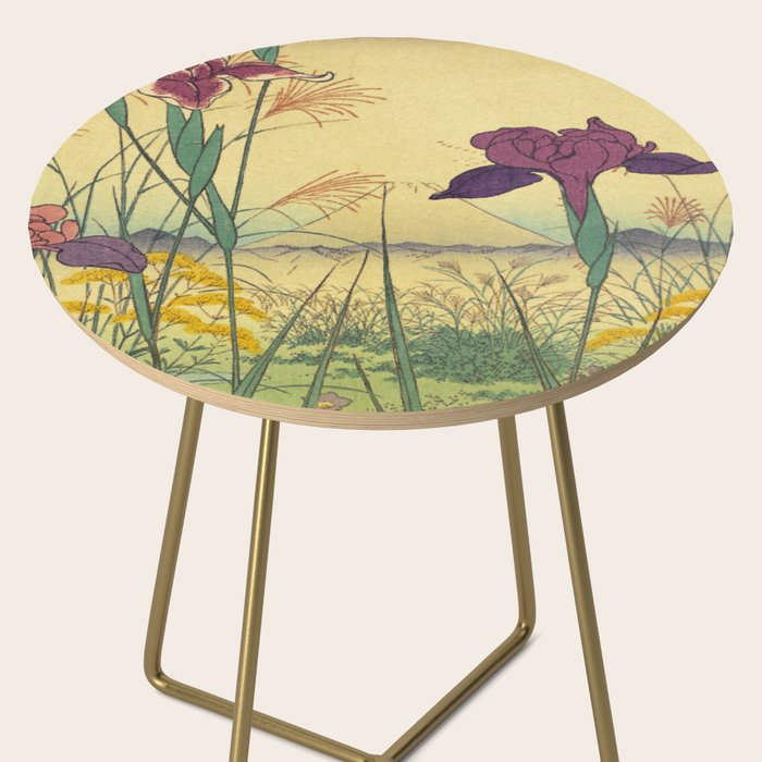 Hankjin Views - Nature Ukiyo Landscape in Green, Purple, Yellow & Orange Side Table Gallery Image 2