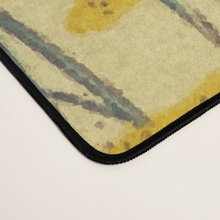 Hankjin Views - Nature Ukiyo Landscape in Green, Purple, Yellow & Orange Desk Mat Gallery Image 4