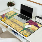 Hankjin Views - Nature Ukiyo Landscape in Green, Purple, Yellow & Orange Desk Mat Gallery Image 2