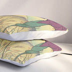 Hankjin Views - Nature Ukiyo Landscape in Green, Purple, Yellow & Orange Pillow Sham Gallery Image 3
