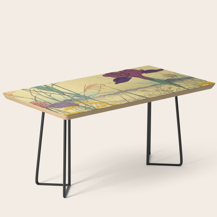 Hankjin Views - Nature Ukiyo Landscape in Green, Purple, Yellow & Orange Coffee Table Gallery Image 1
