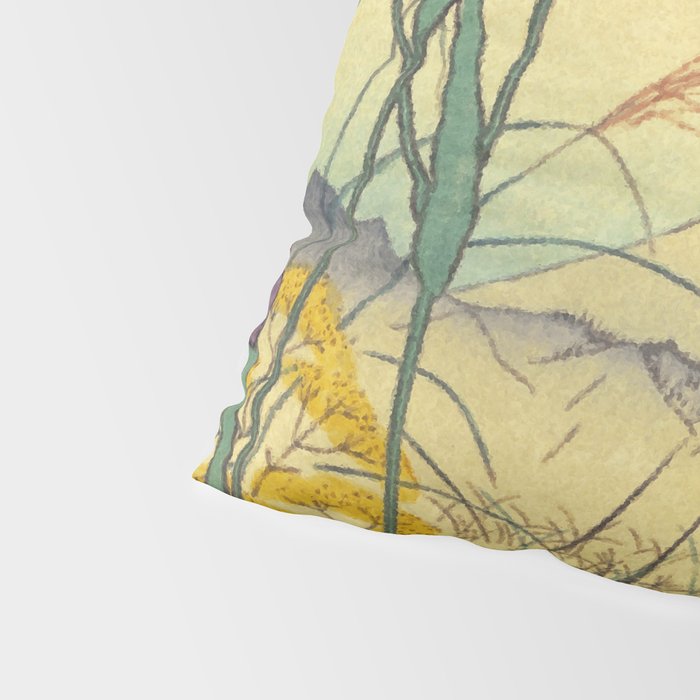 Hankjin Views - Nature Ukiyo Landscape in Green, Purple, Yellow & Orange Pillow Sham Gallery Image 4