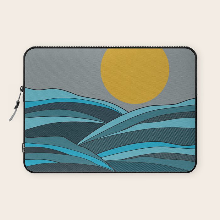 The ocean, waves and sun Laptop Sleeve Gallery Image 1