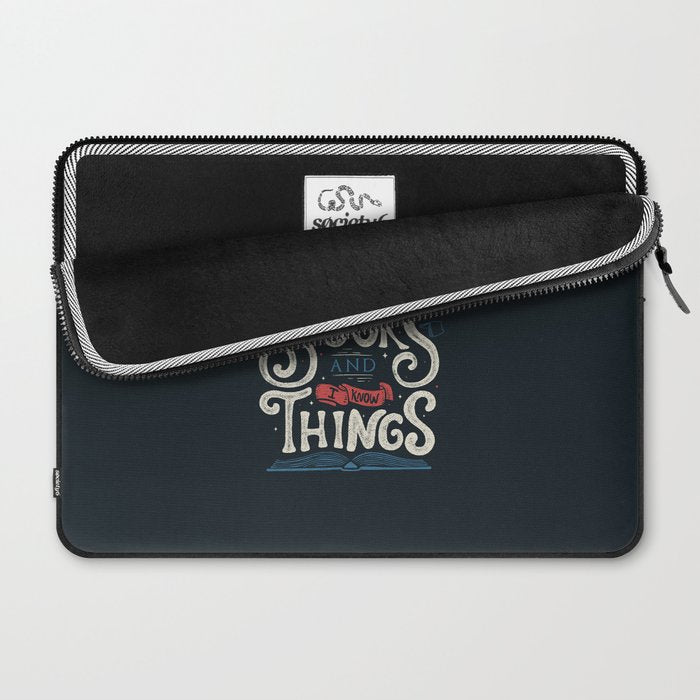 That's what i do i read books and i know things Laptop Sleeve Gallery Image 2