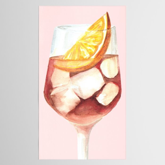 Aperol Spritz: Retro Classic Cocktail 01 Tablecloth Gallery Image 2