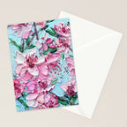 Peach Blossoms Stationery Card Gallery Image 2
