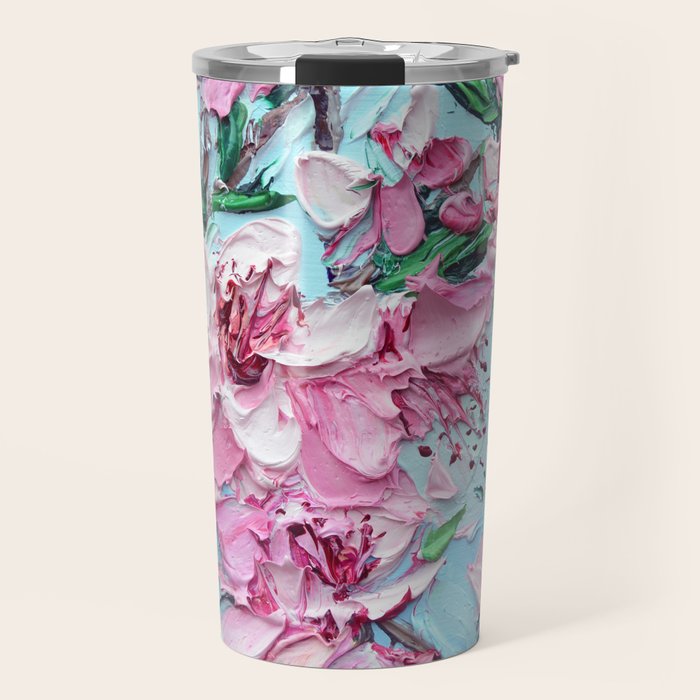 Peach Blossoms Travel Mug Gallery Image 1