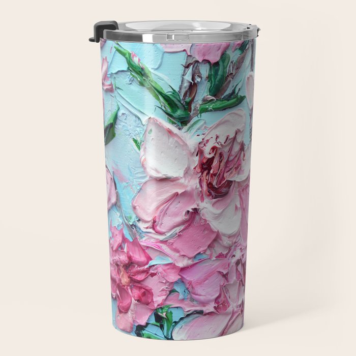 Peach Blossoms Travel Mug Gallery Image 3