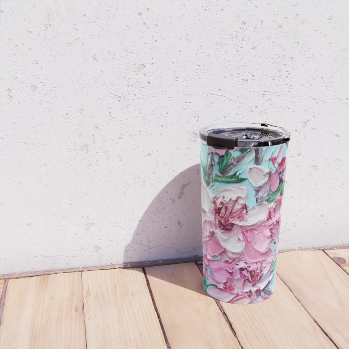 Peach Blossoms Travel Mug Gallery Image 4