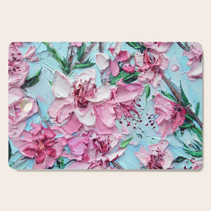 Peach Blossoms Cutting Board Gallery Image 1