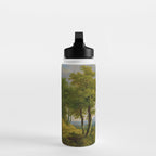 Wooded Hilly Landscape Antique Oil Painting Water Bottle Gallery Image 3