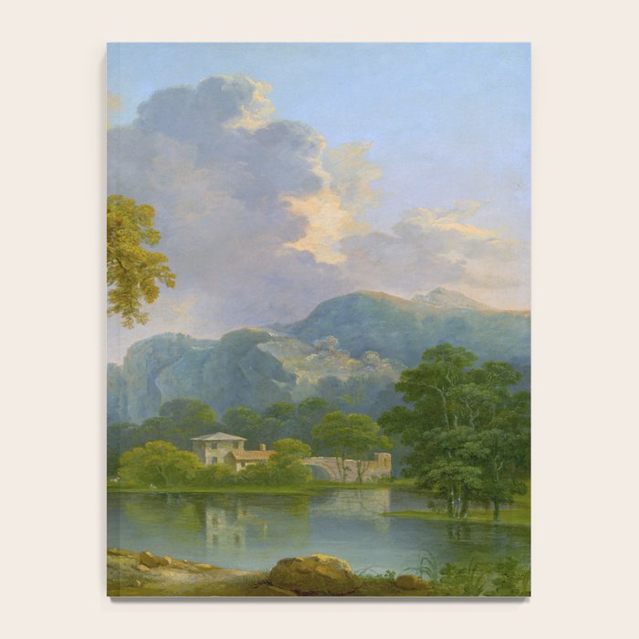 Wooded Hilly Landscape Antique Oil Painting Notebook Gallery Image 4