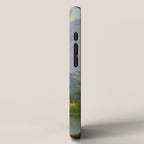 Wooded Hilly Landscape Antique Oil Painting iPhone Case Gallery Image 2