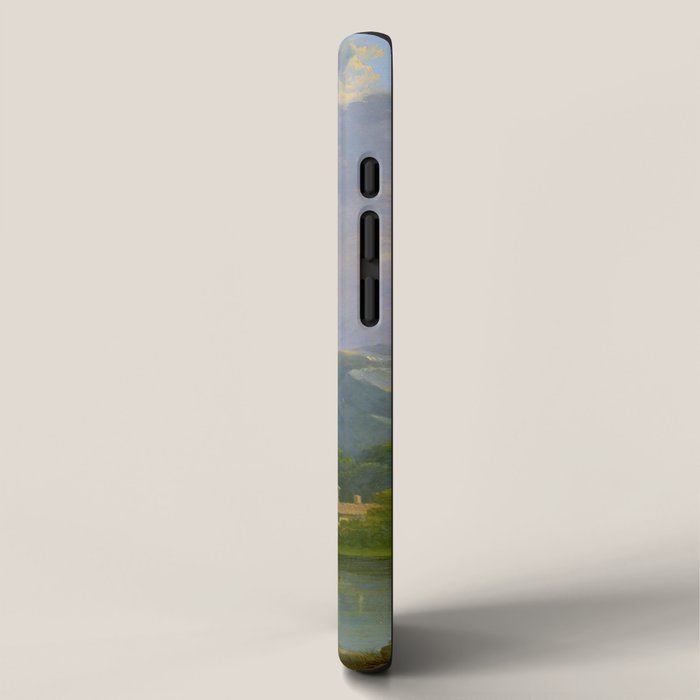 Wooded Hilly Landscape Antique Oil Painting iPhone Case Gallery Image 2