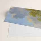 Wooded Hilly Landscape Antique Oil Painting Wrapping Paper Gallery Image 2