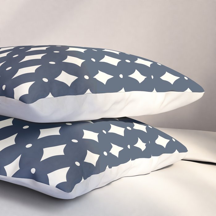 Vintage Stars VIII Dark Navy Blue Pillow Sham Gallery Image 3
