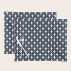Vintage Stars VIII Dark Navy Blue Placemat Gallery Image 1