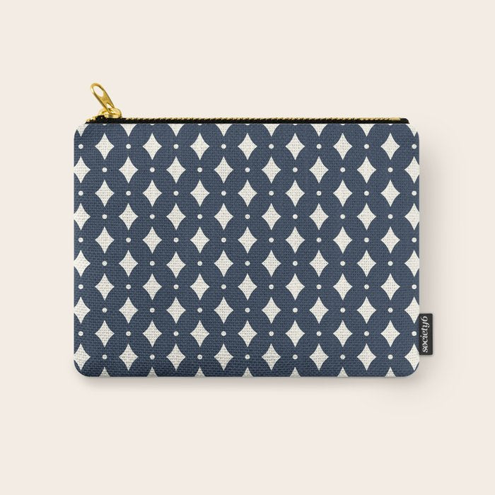 Vintage Stars VIII Dark Navy Blue Carry All Pouch Gallery Image 1