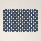 Vintage Stars VIII Dark Navy Blue Welcome Mat Gallery Image 1