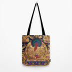 Amitabha Buddha Golden Shambala Thangka Tote Bag Gallery Image 2