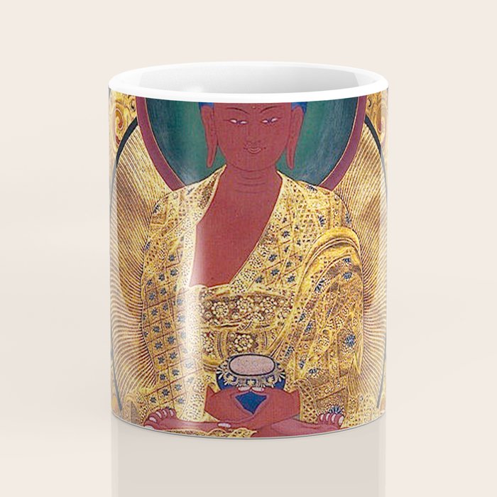 Amitabha Buddha Golden Shambala Thangka Coffee Mug Gallery Image 4