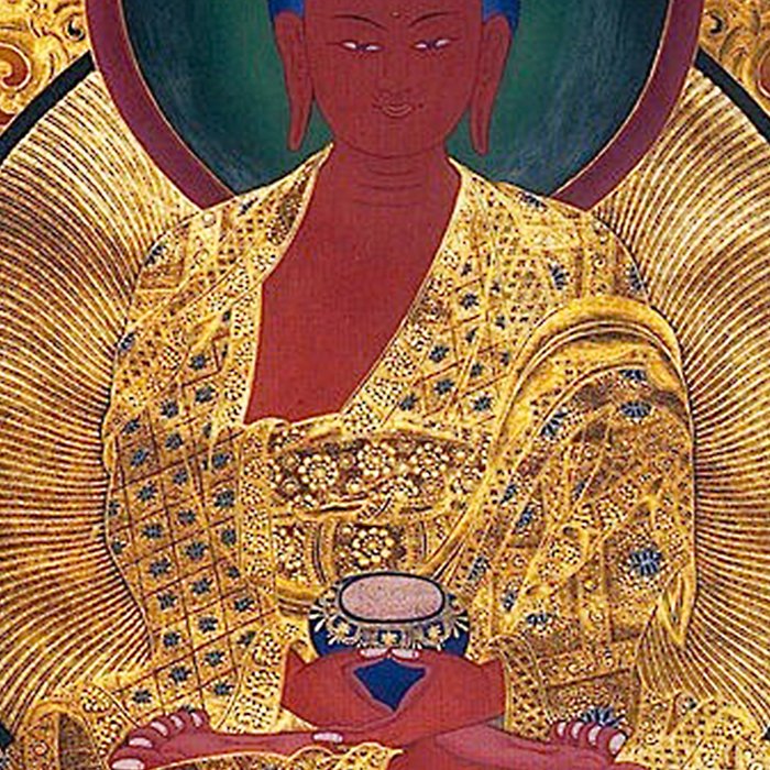 Amitabha Buddha Golden Shambala Thangka Coffee Mug Gallery Image 2