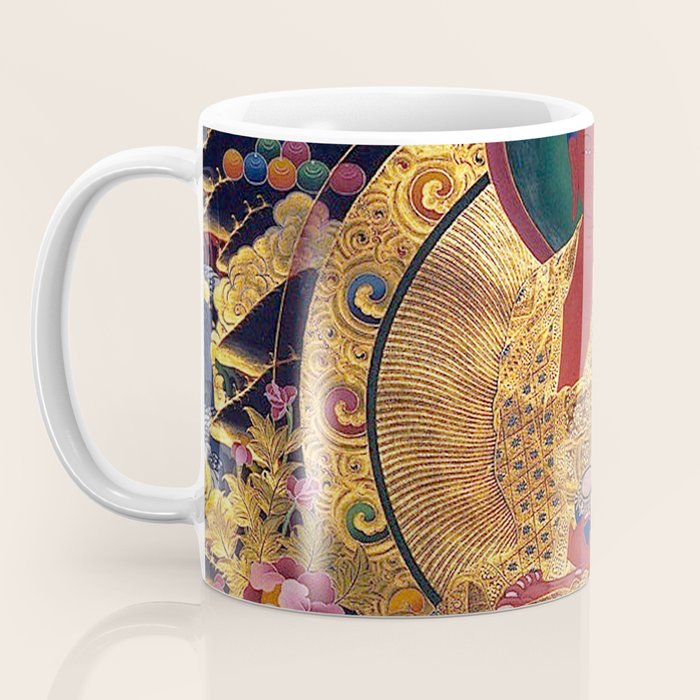 Amitabha Buddha Golden Shambala Thangka Coffee Mug Gallery Image 3