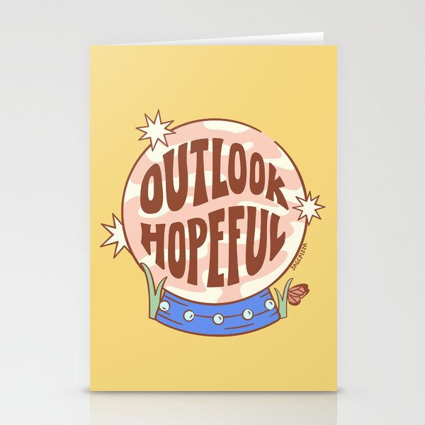 OUTLOOK HOPEFUL (IN YELLOW) Stationery Card Gallery Image 1