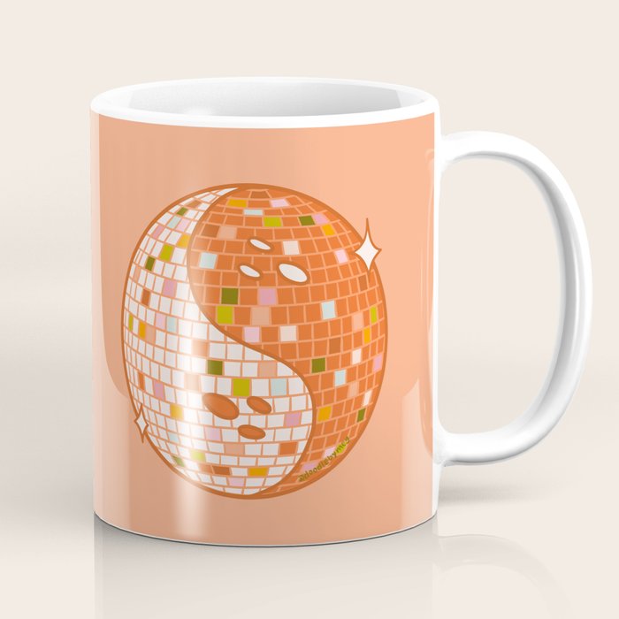 Spooky Yin Yang Disco Ball Coffee Mug Gallery Image 1