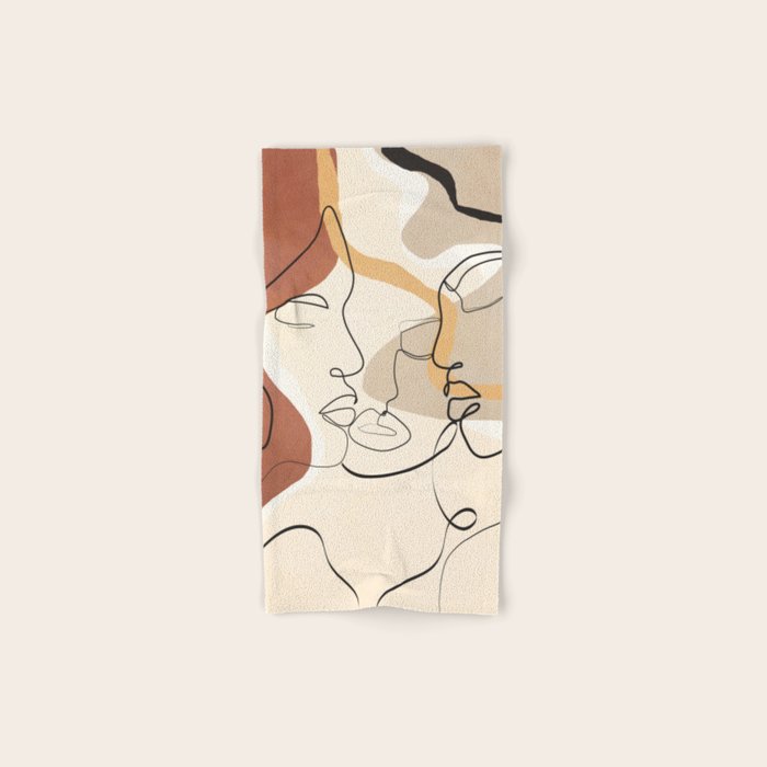 Developed Faces 01 Bath Towel Gallery Image 1