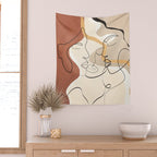 Developed Faces 01 Wall Tapestry Gallery Image 2