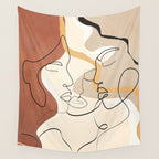 Developed Faces 01 Wall Tapestry Gallery Image 4