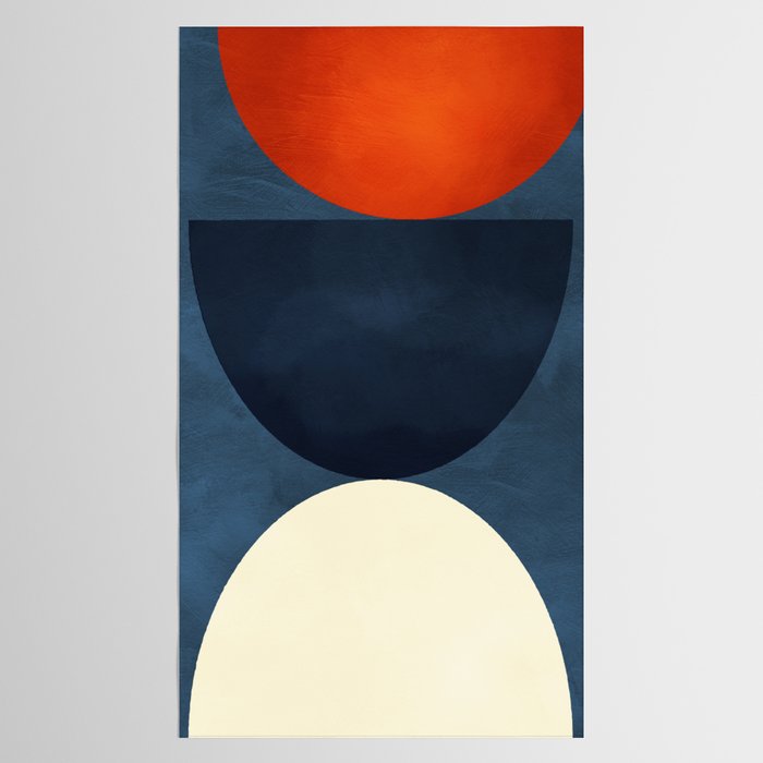 mid century geometric autumn 4 Tablecloth Gallery Image 2