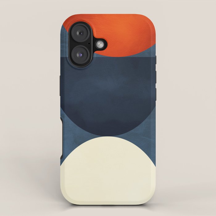 mid century geometric autumn 4 iPhone Case Gallery Image 1