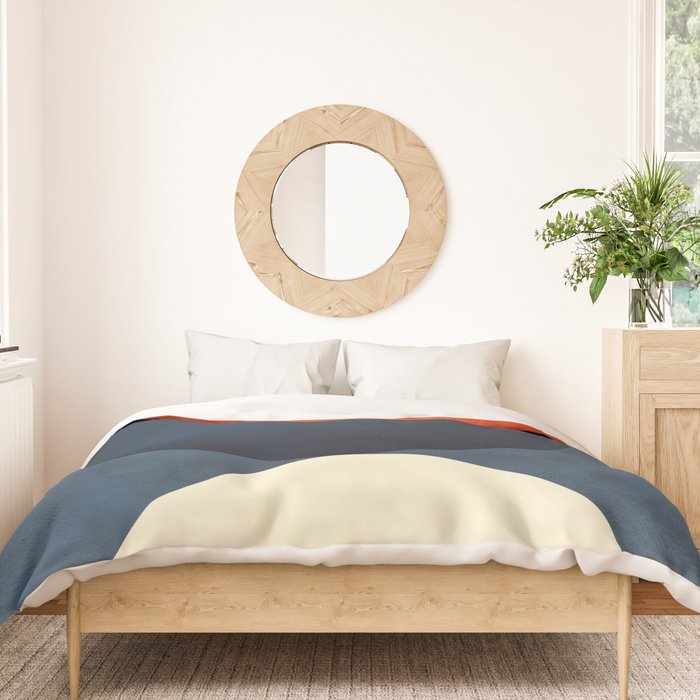 mid century geometric autumn 4 Duvet Cover Gallery Image 3