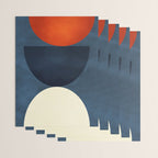 mid century geometric autumn 4 Wrapping Paper Gallery Image 3