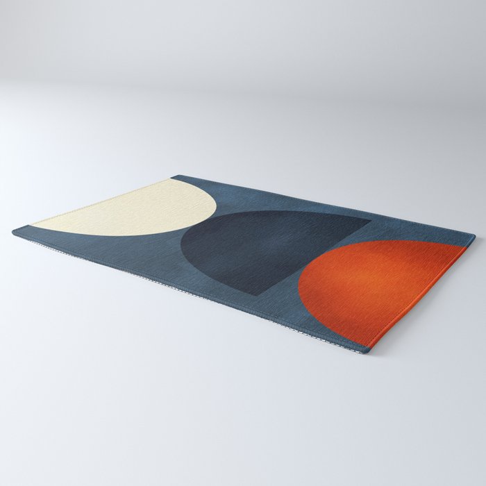 mid century geometric autumn 4 Rug Gallery Image 3