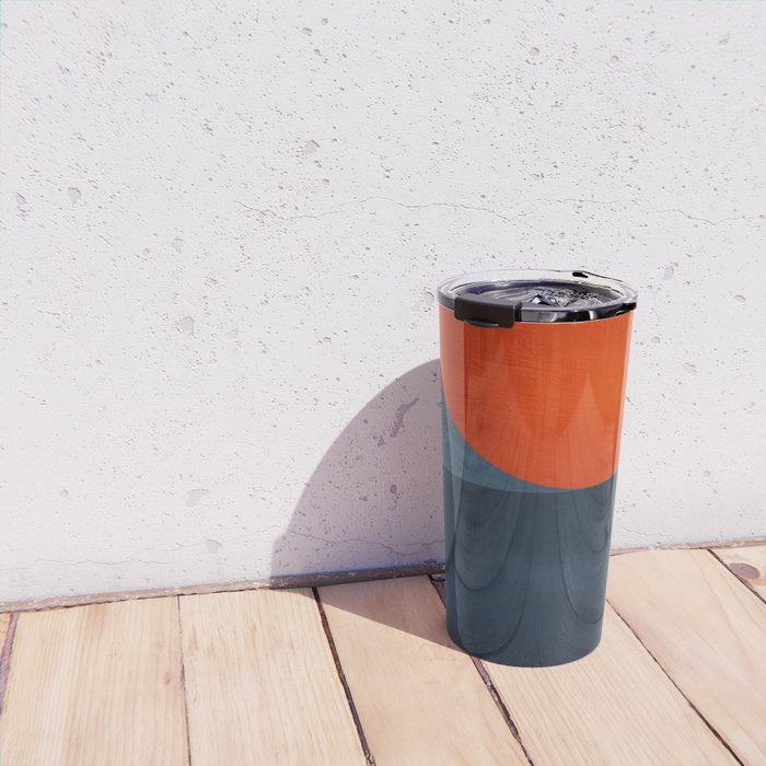 mid century geometric autumn 4 Travel Mug Gallery Image 4