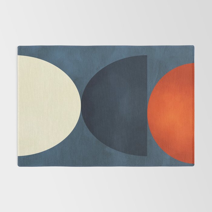 mid century geometric autumn 4 Rug Gallery Image 2