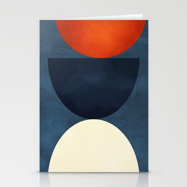 mid century geometric autumn 4 Stationery Card Gallery Image 2