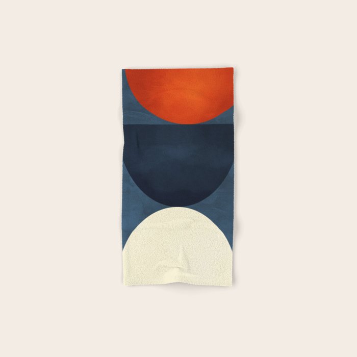 mid century geometric autumn 4 Bath Towel Gallery Image 1