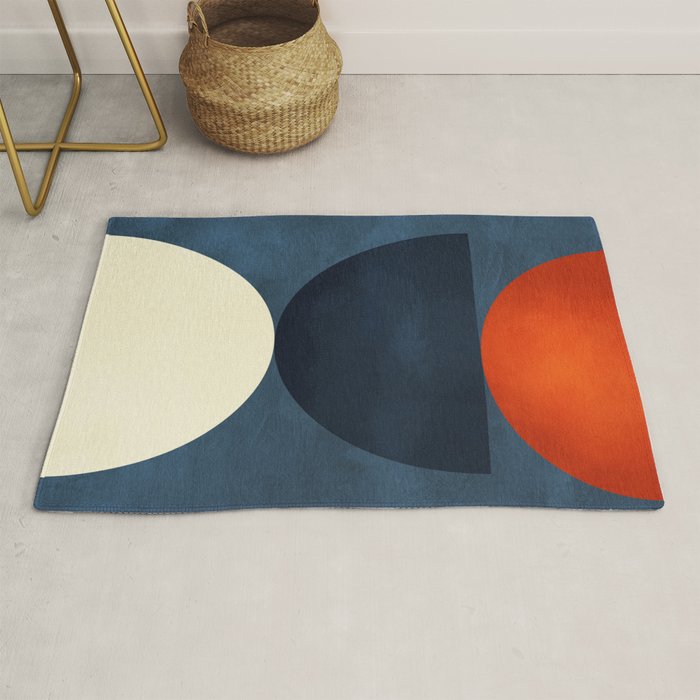 mid century geometric autumn 4 Rug Gallery Image 1