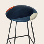 mid century geometric autumn 4 Stool Gallery Image 2