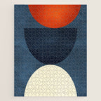 mid century geometric autumn 4 Jigsaw Puzzle Gallery Image 1